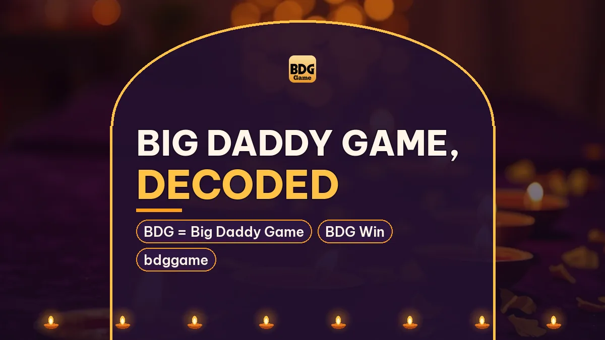 Big Daddy Game, Decoded card noting BDG = Big Daddy Game and BDG Win