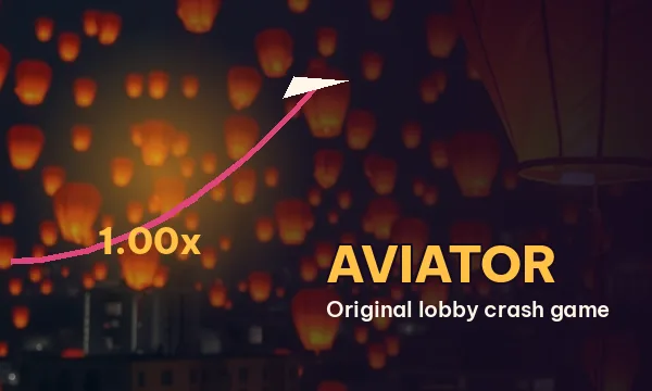 Aviator card noting Original lobby crash game