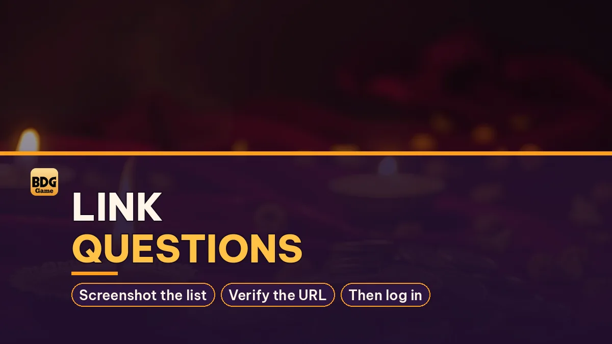 Link Questions card noting Screenshot the list and Verify the URL
