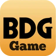 BDG Game app icon with bold black letters
