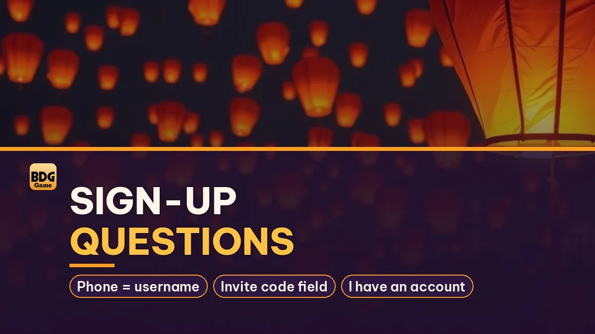 Sign-up Questions card noting Phone = username and Invite code field