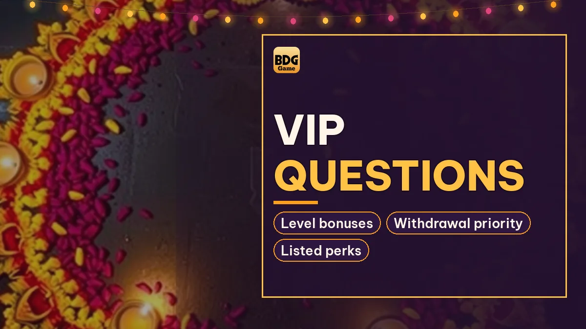 VIP Questions card noting Level bonuses and Withdrawal priority
