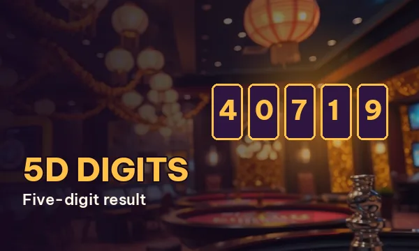 5D Digits card noting Five-digit result